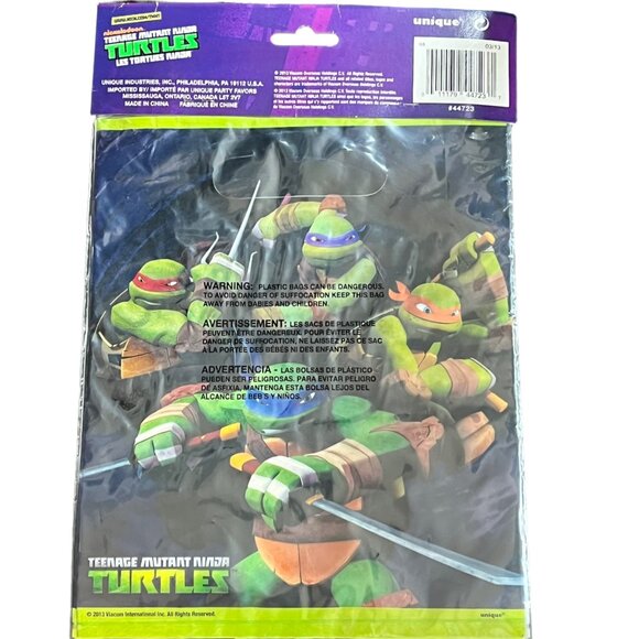 TMNT Teenage Mutant Ninja Turtles Nickelodeon Party 8 Loot Goody Bags New - Picture 2 of 2